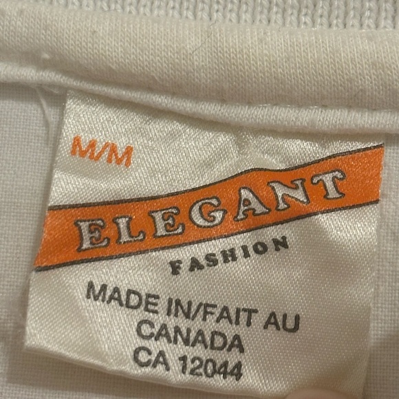 Vintage long sleeve white polo style shirt with colourful print size M - Picture 5 of 7